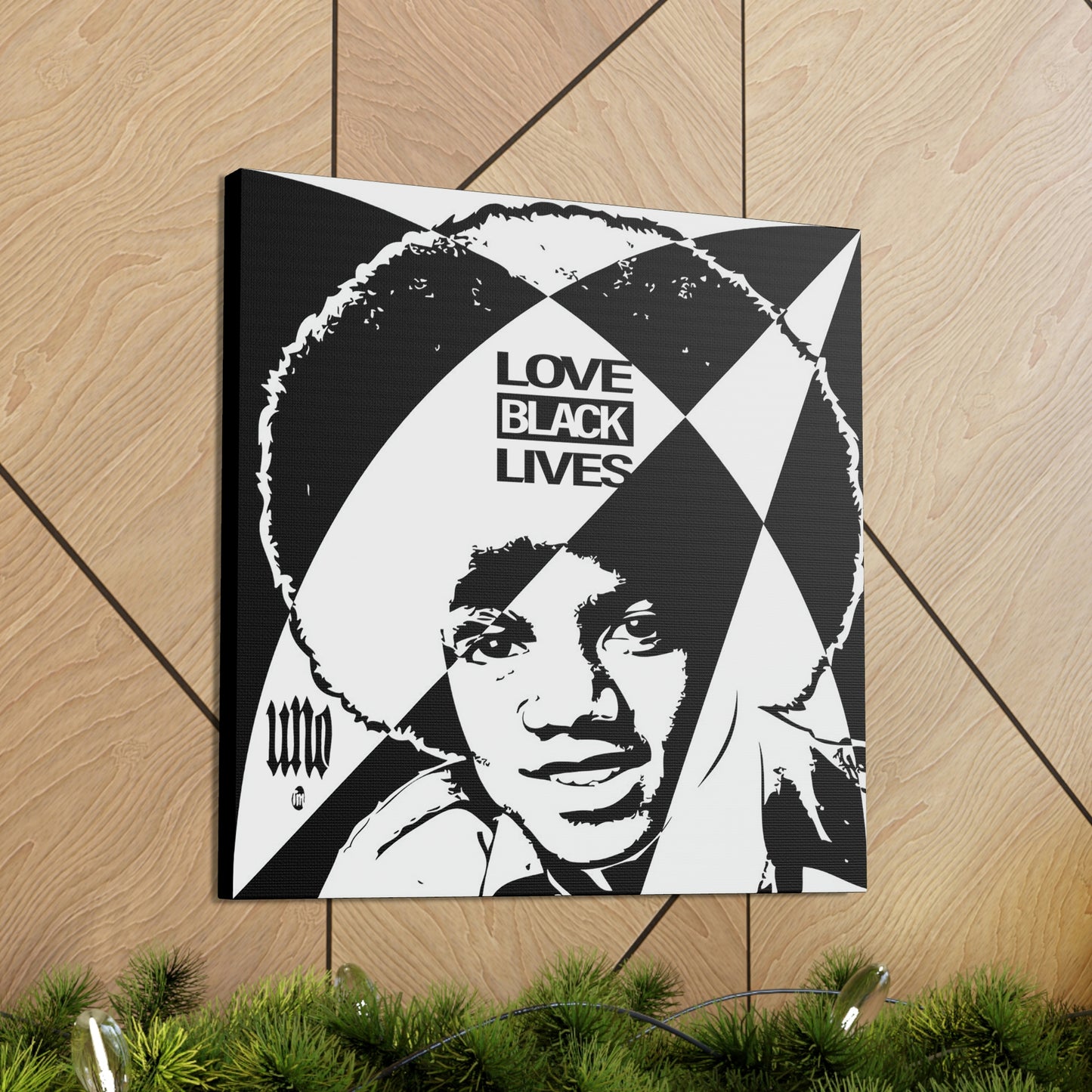 UNO LOVEBLACKLIVES LOVEMIKE4EVA Canvas Gallery Wraps