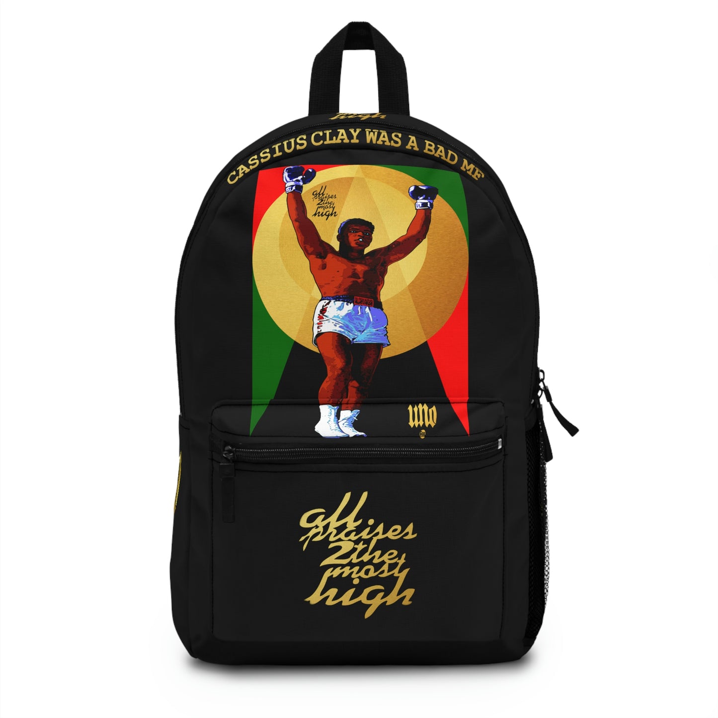 UNO LOVEALI Cassius Clay Was A Bad MF Backpack