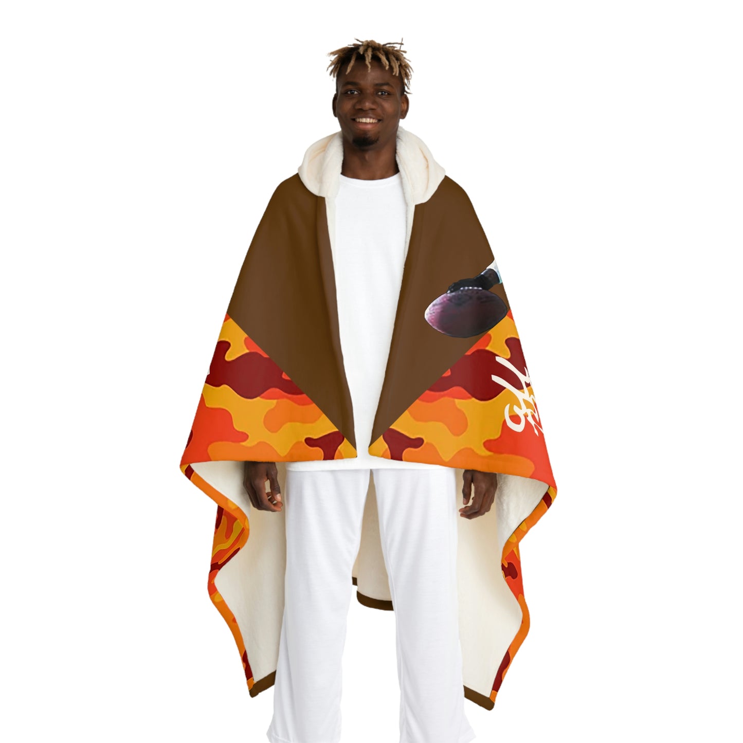 UNO LOVETHELAND Hooded Sherpa Fleece Blanket Camo Collection