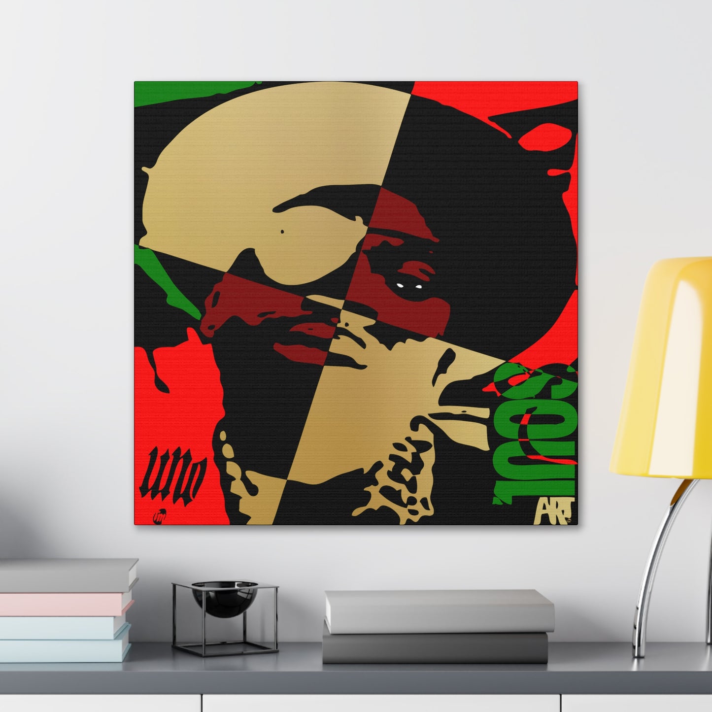 UNO LOVESLICKRICK LADIDADI SOULART 12, 20, 24, & 36" Square Canvas Gallery Wraps