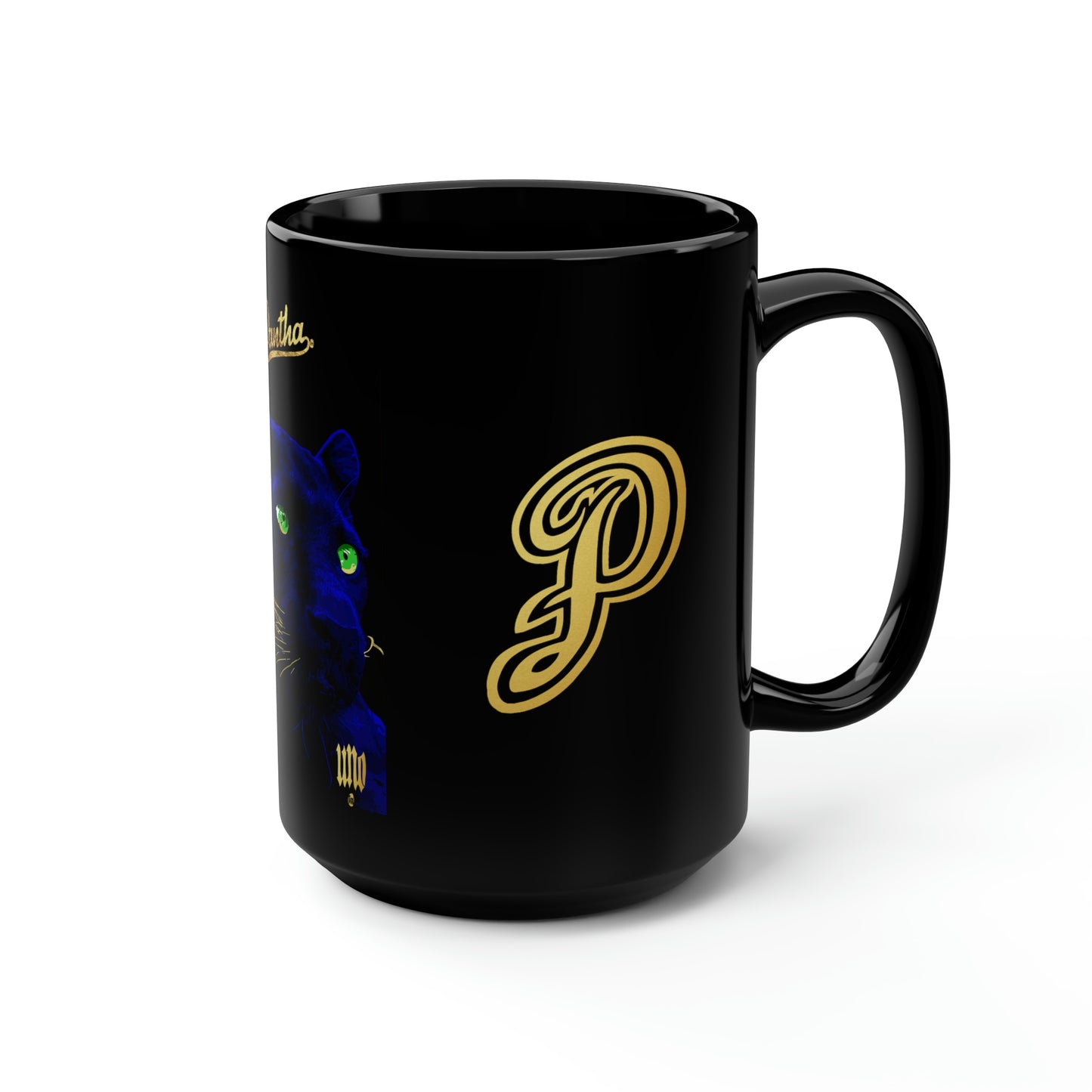 UNO PANTHA Black Mug, 15oz