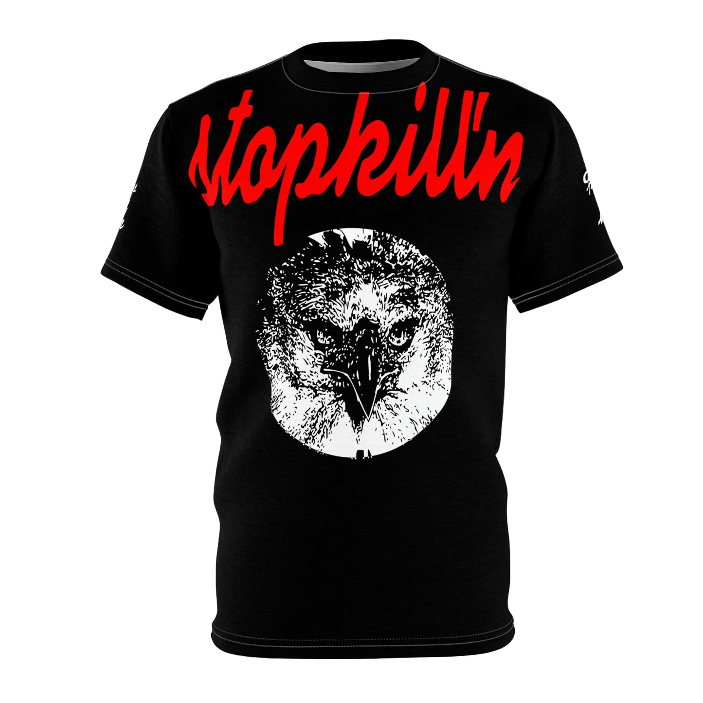 UNO LOVEHARPY STOPKILL'N Unisex AOP Cut & Sew Tee