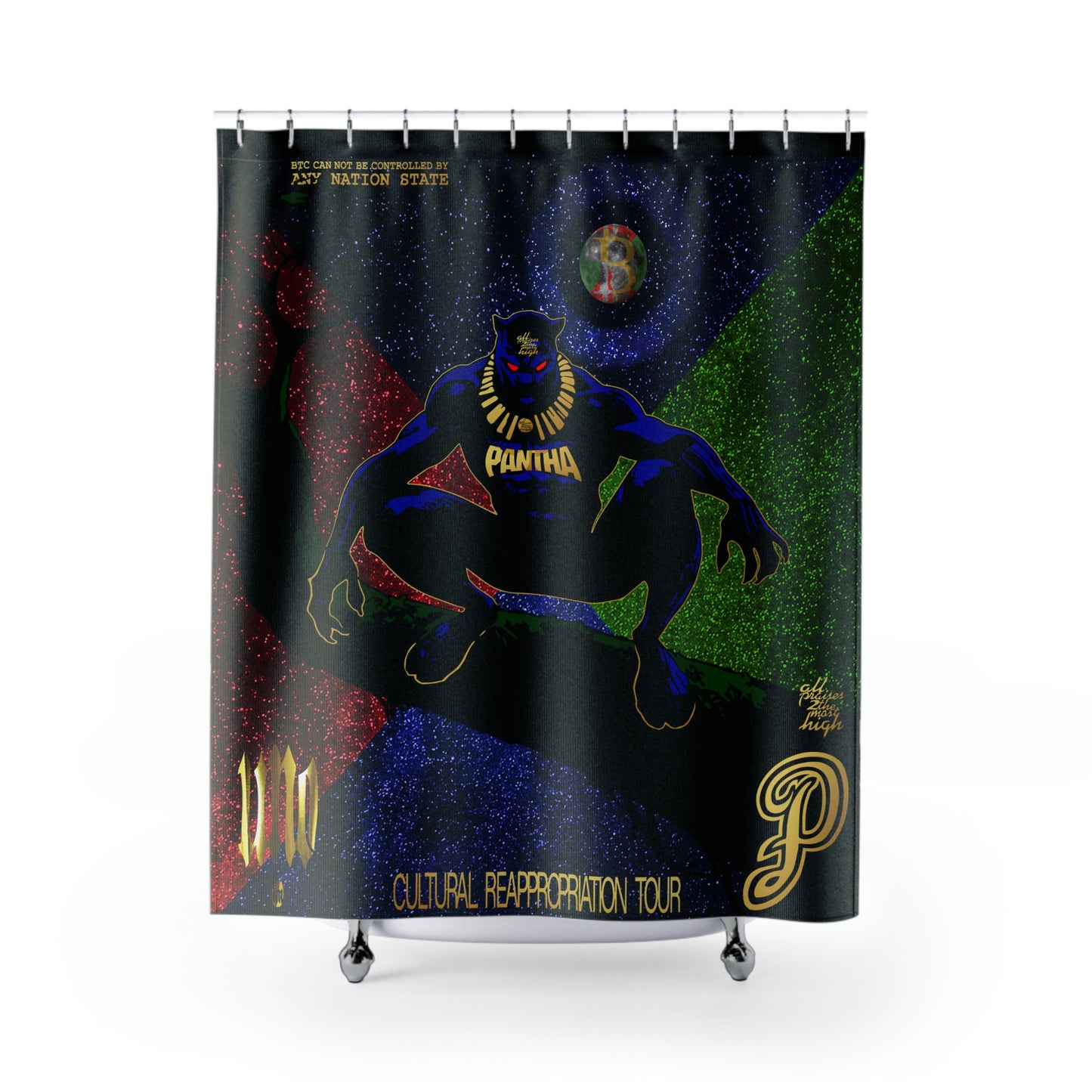 UNOBTCPANTHA CULTURAL REAPPROPRIATION TOUR Shower Curtains