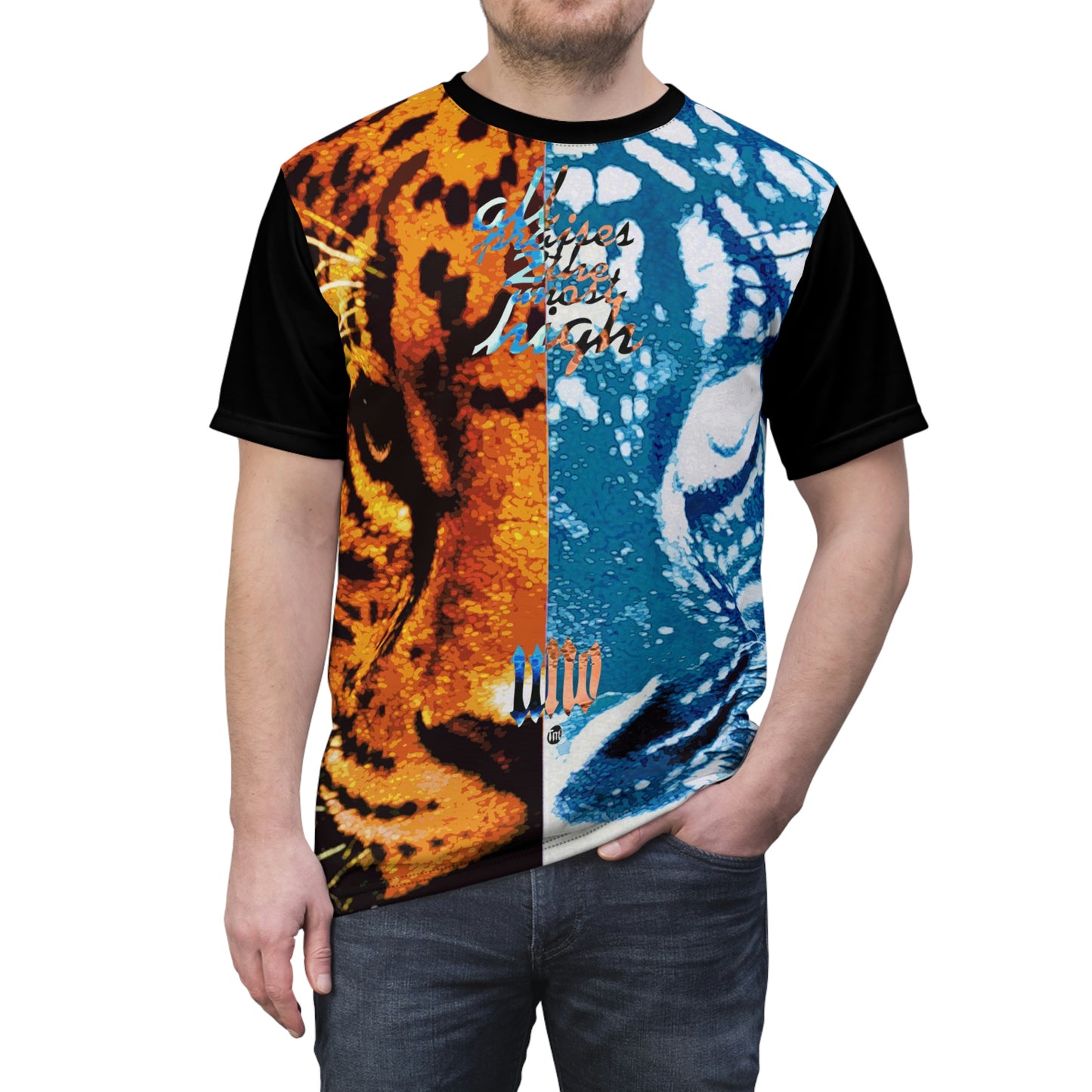 UNO BIGCAT STOPKILL'N Unisex AOP Cut & Sew Tee