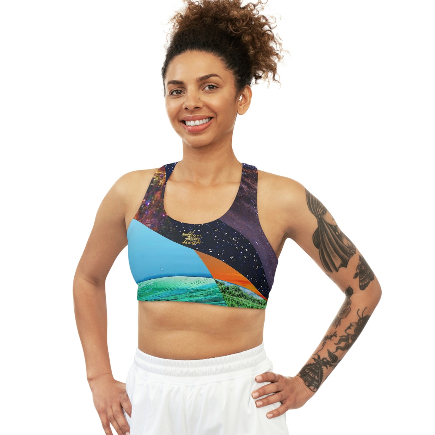 UNO ALLPRAISES IV Seamless Sports Bra (AOP)