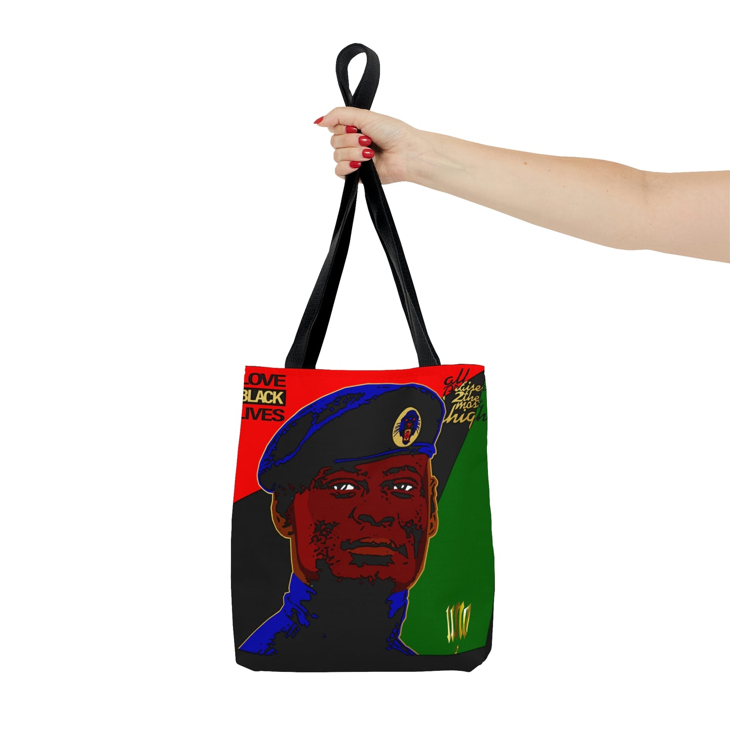 UNO LOVEBLACKLIVES LOVEKHALID AOP Tote Bag