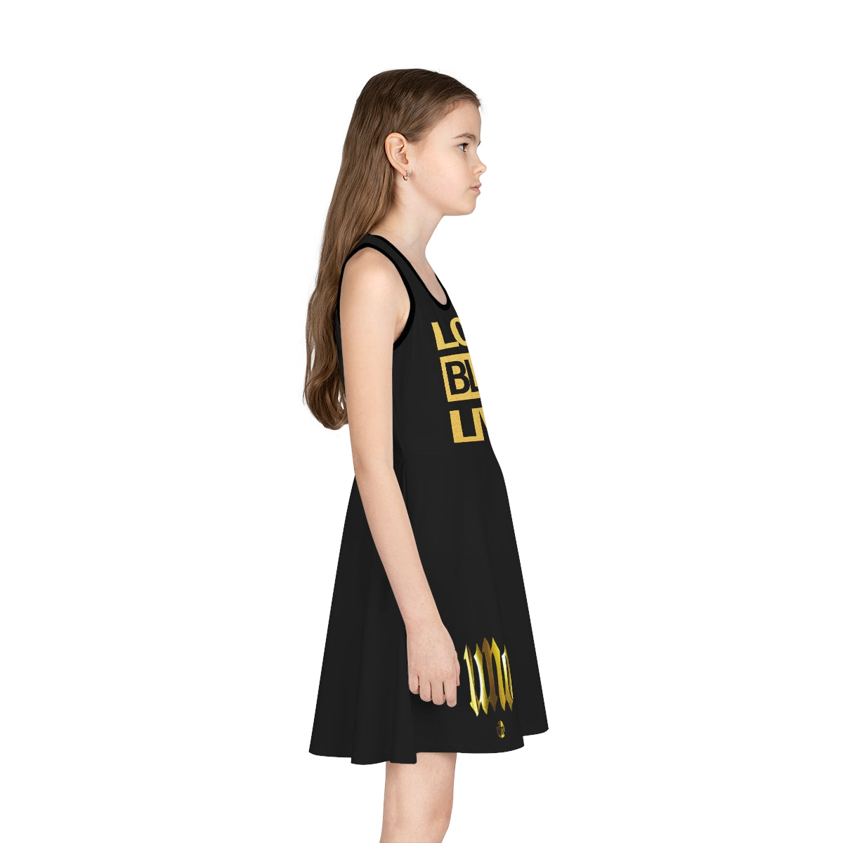 UNO LOVEBLACKLIVES Girls' Sleeveless Sundress (AOP)