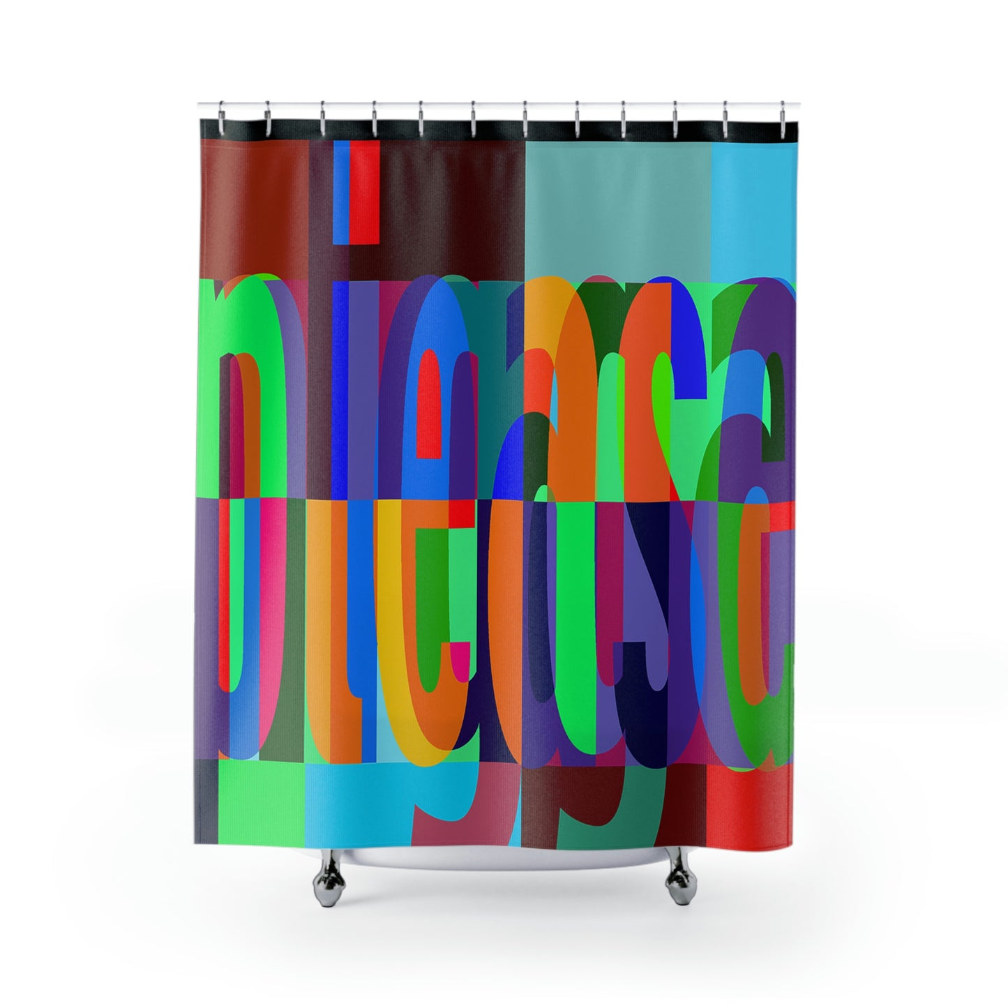 UNO WORD NIGGAPLEASE Shower Curtains