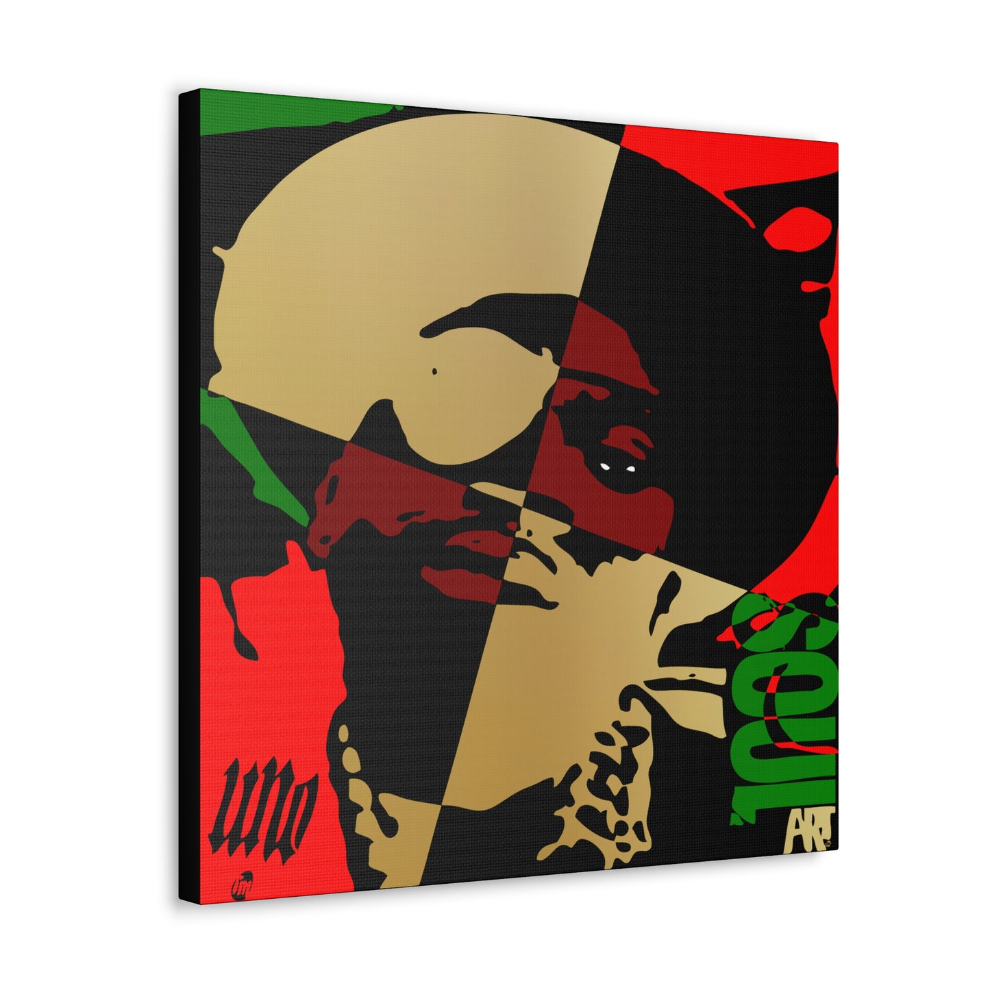 UNO LOVESLICKRICK LADIDADI SOULART 12, 20, 24, & 36" Square Canvas Gallery Wraps