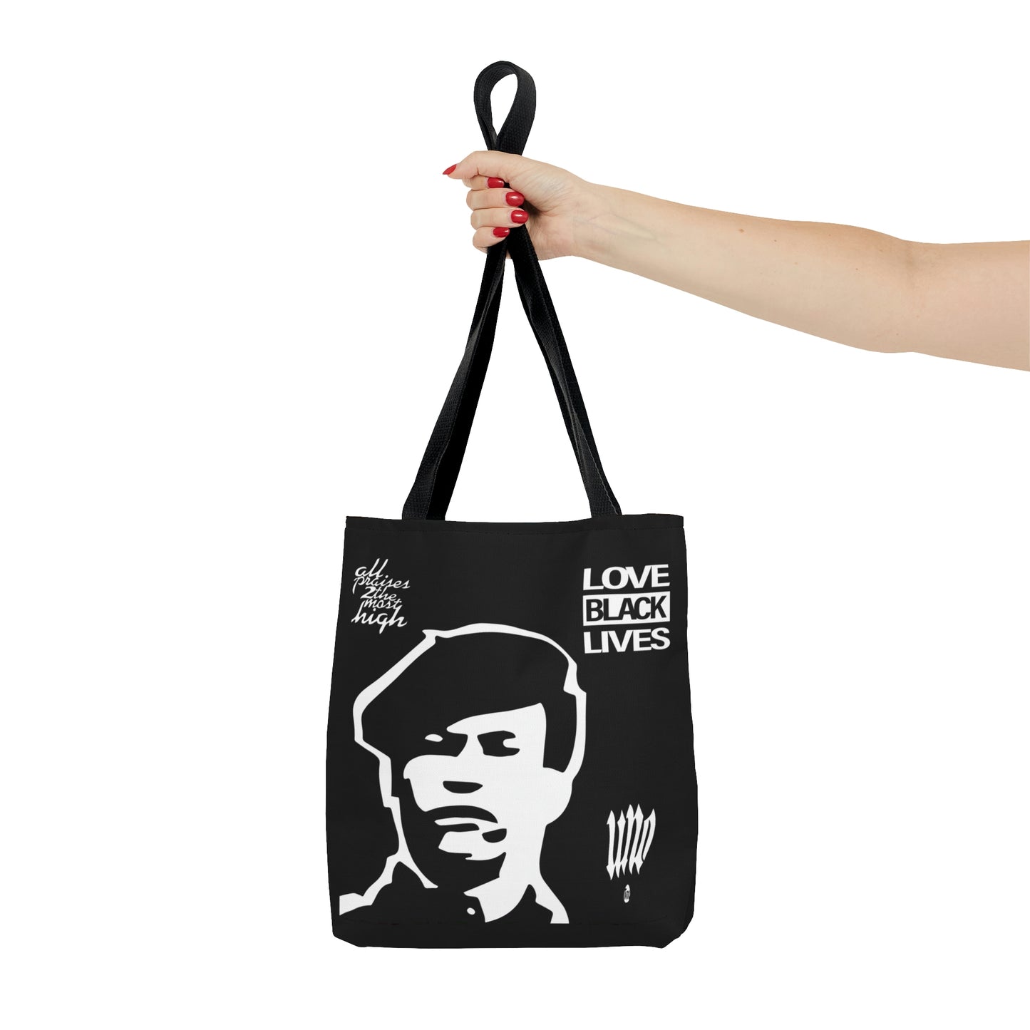 UNO LOVEBLACKLIVES LOVEHUEY AOP Tote Bag