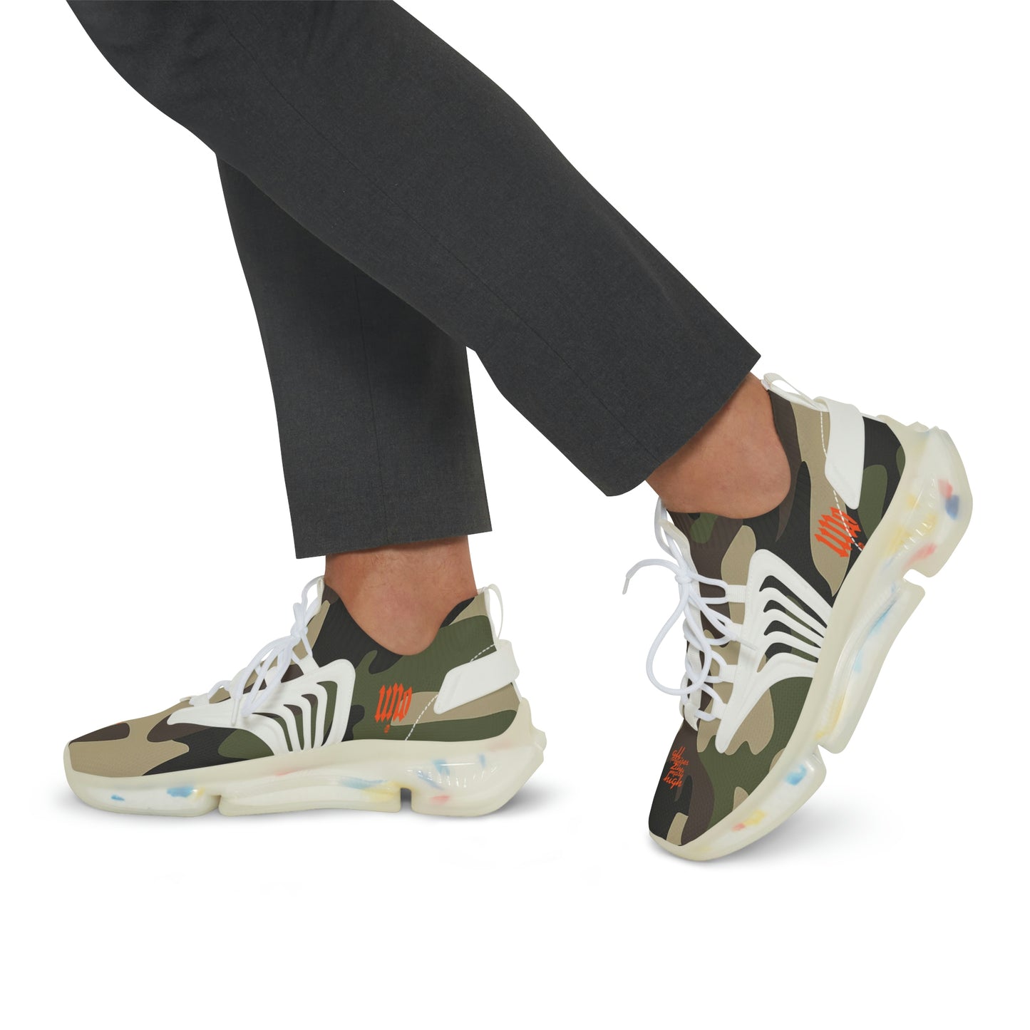 UNO ALL PRAISES Men's Mesh Sports Sneakers Camo Collection