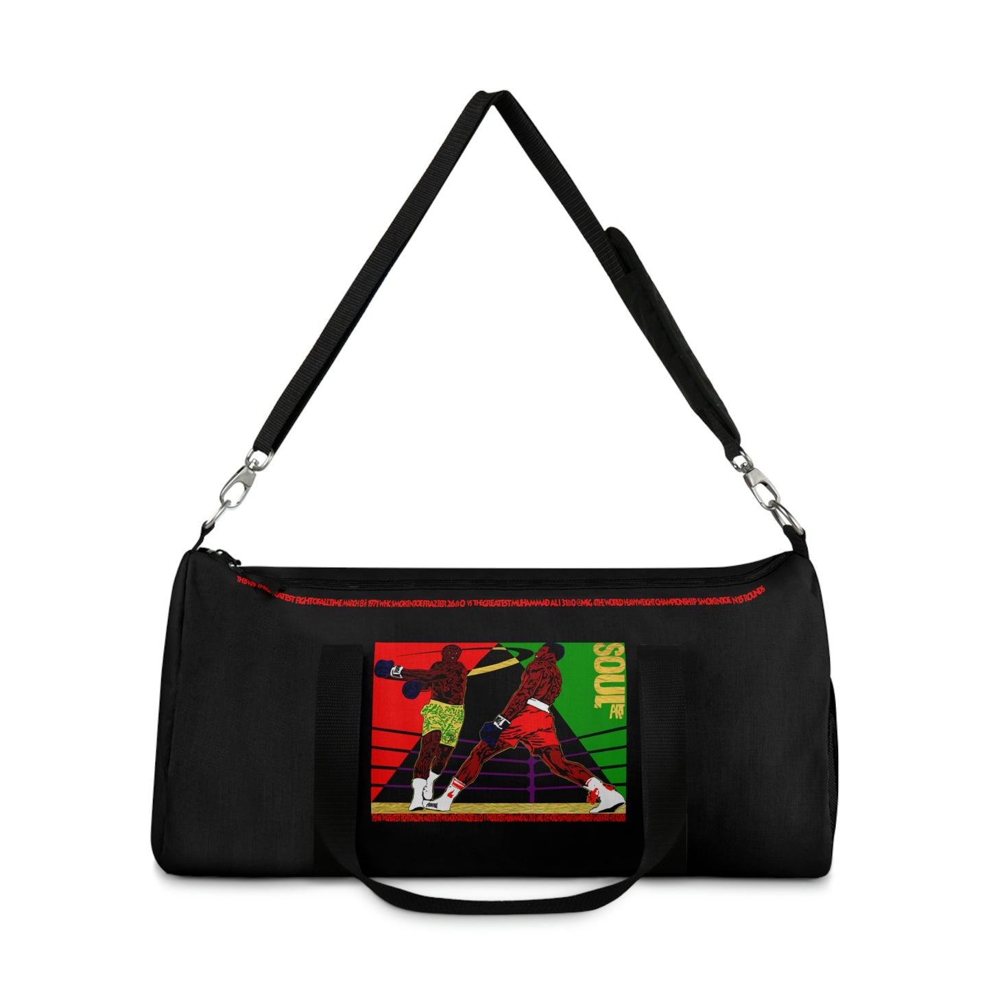 UNO SOULART THE FIGHT Smokin' Joe beat Muhammad Ali Duffel Bag