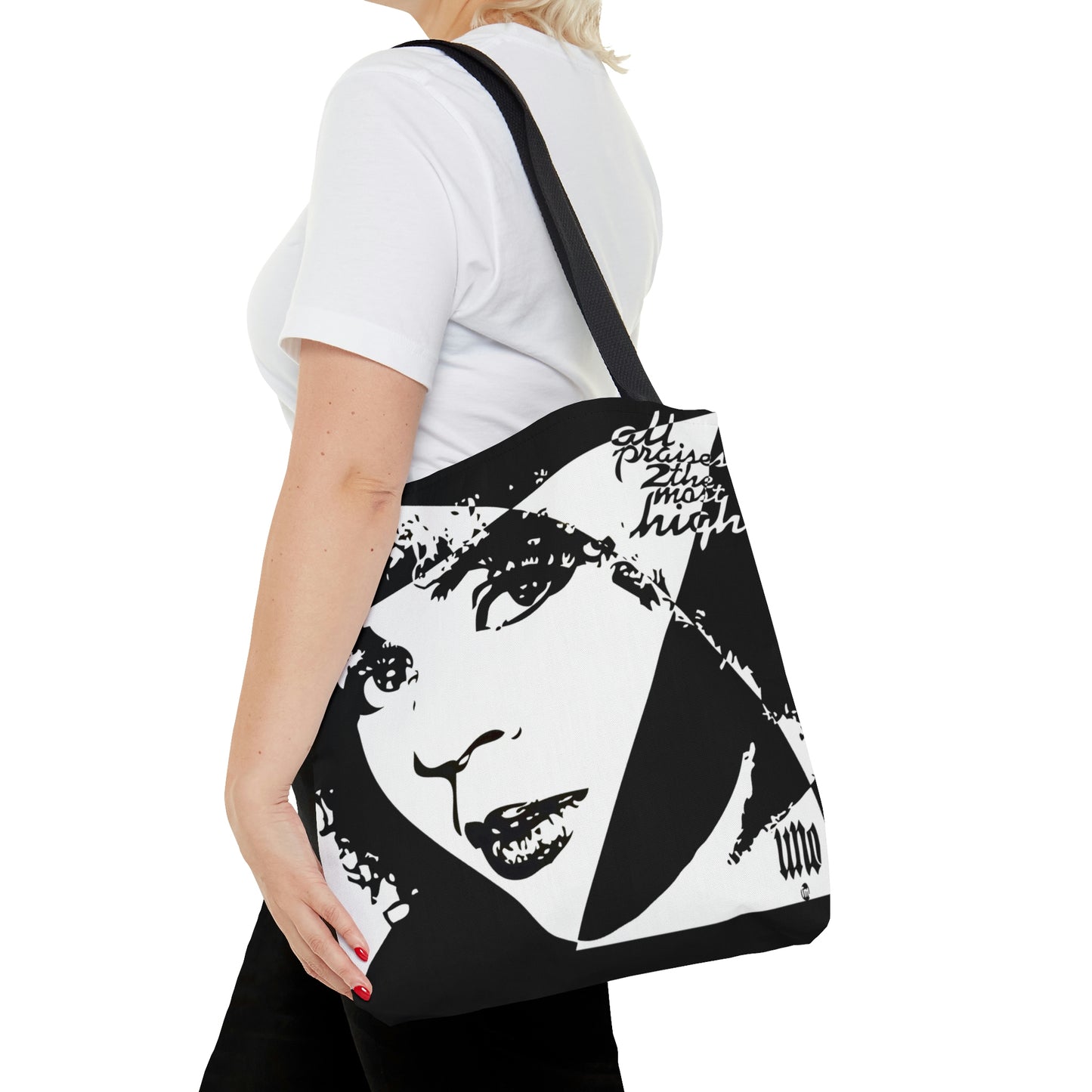 UNO LOVEBLACKLIVES LOVE'NMINI AOP Tote Bag