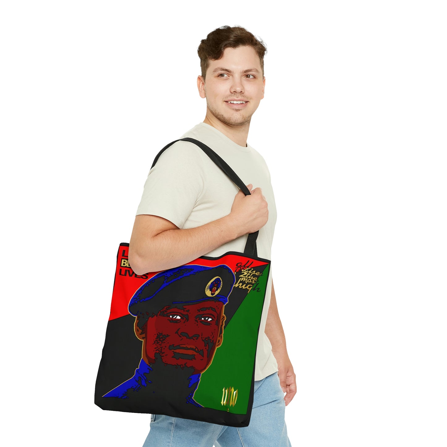 UNO LOVEBLACKLIVES LOVEKHALID AOP Tote Bag