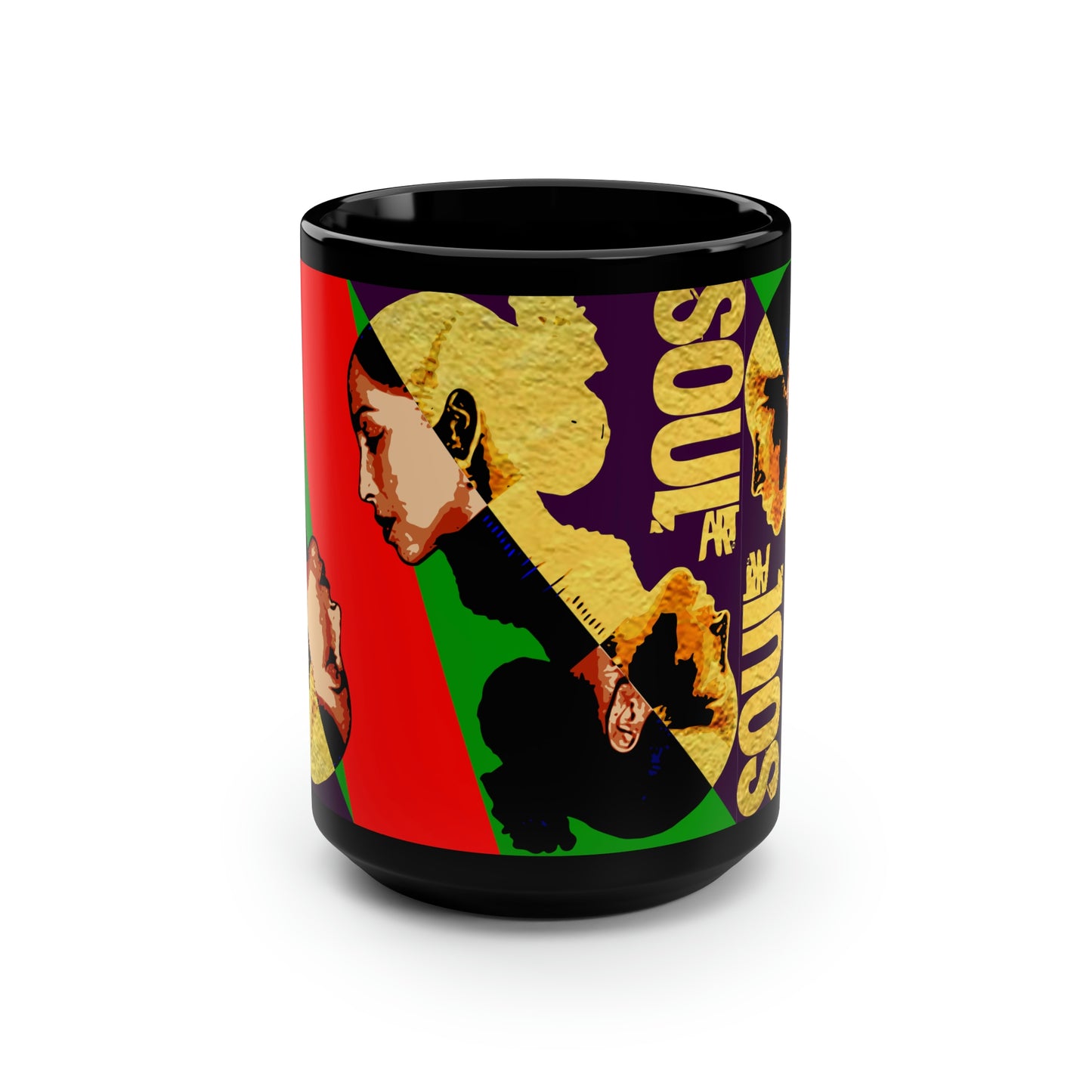 UNO SOULART SADE Black Mug, 15oz