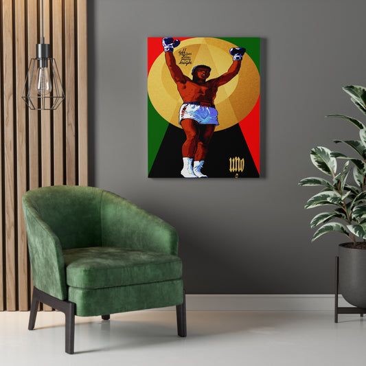 UNO LOVEALI Cassius Clay Was A Bad MF 12x16, 18x24, & 24x30" Stretched Canvas